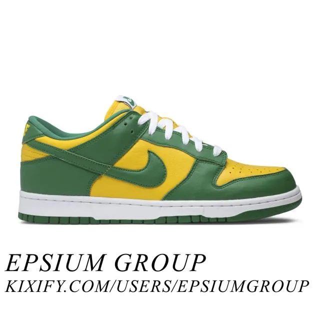 Nike dunk low sp (brazil 2020/ varsity maize/ pine green/ white) men us 8-13 cu1727-700