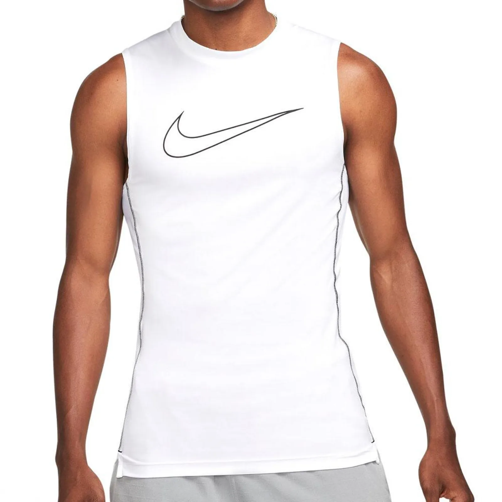 Nike Pro Dri-FIT Tight Fit Sleeveless Top ''White''