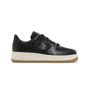 Nike Women's Air Force 1 Low '07 Black Ostrich Gum