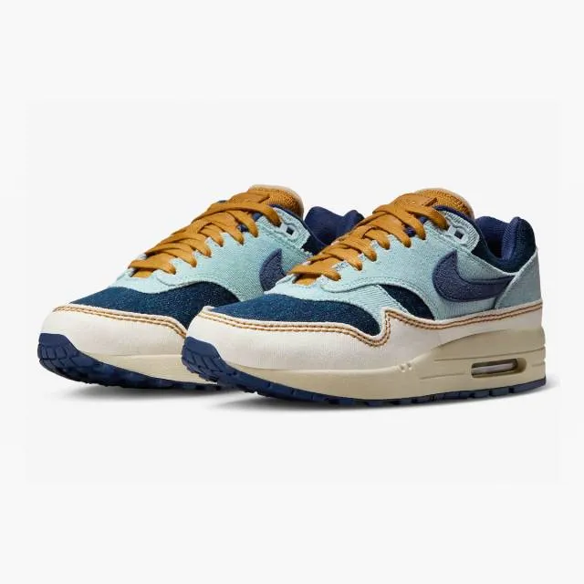 Nike women's air max 1 '87 (aura/ blue/ aura/ midnight navy/ pale ivory) sizes 5-12 fq8900-440