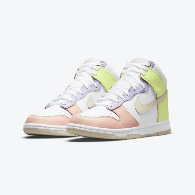 Nike women's dunk high (lemon twist/ white/ cashmere/ lemon twist) sizes 6-10 dd1869-108