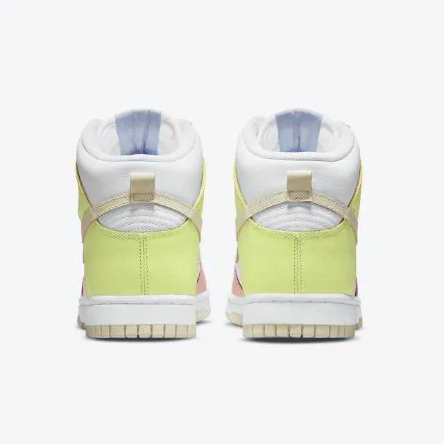 Nike women's dunk high (lemon twist/ white/ cashmere/ lemon twist) sizes 6-10 dd1869-108