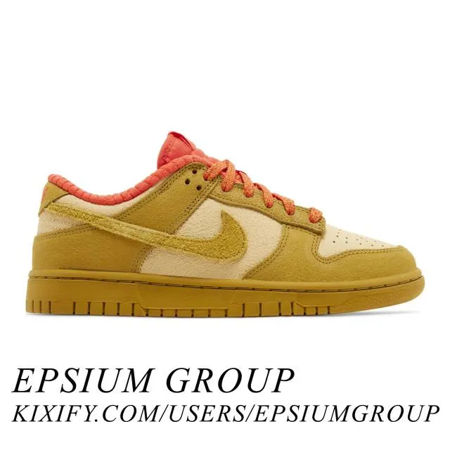 Nike women's dunk low (bronzine picante red/ sesame/ bronzine/ picante red) sizes 5-12 fq8897-252