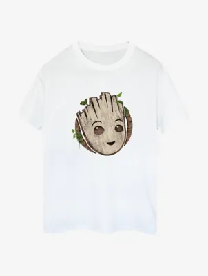 NW2 Marvel Groot Wooden Head AdultWhite T-Shirt | Women | George at ASDA