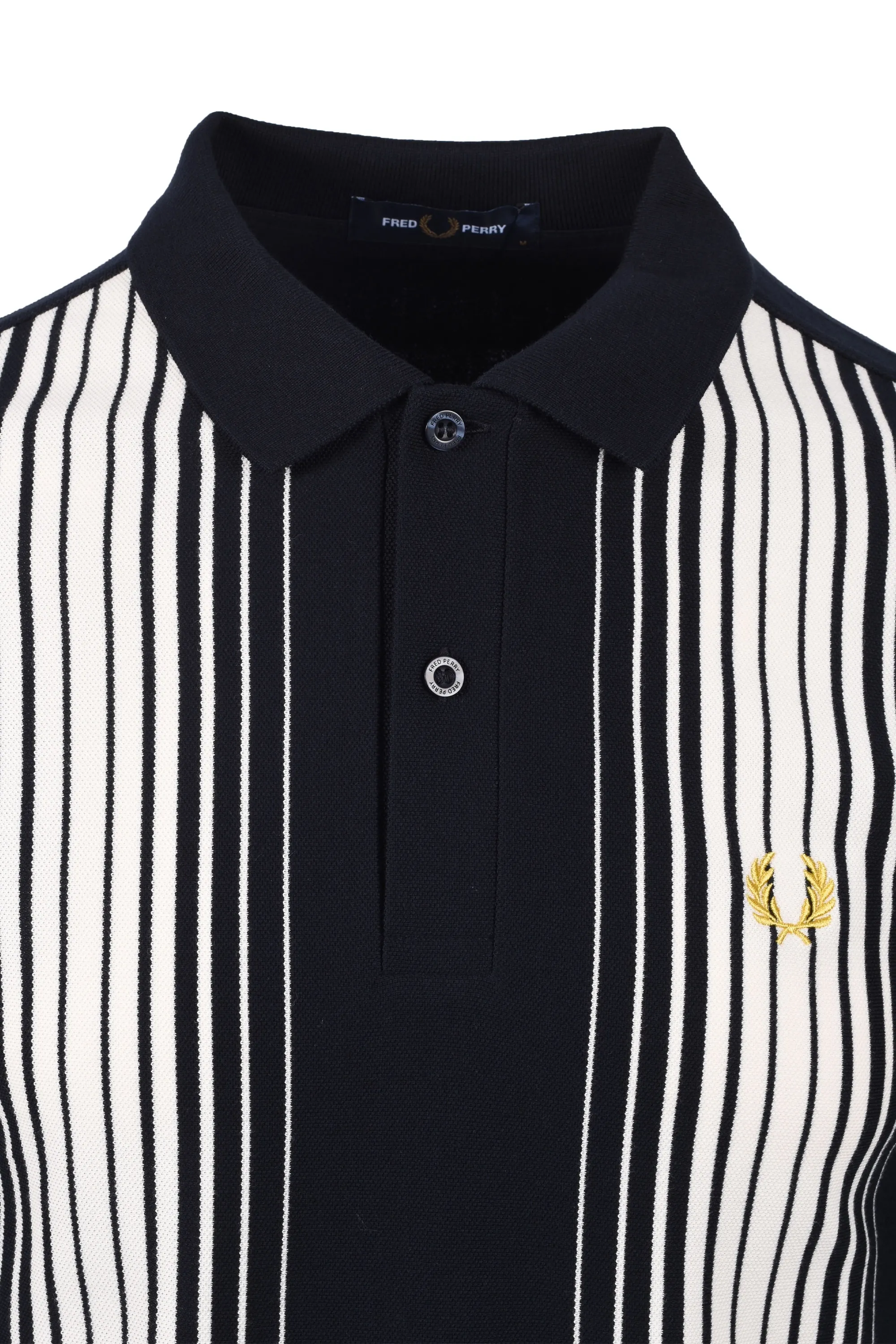 Ombre Stripe Polo Shirt Navy