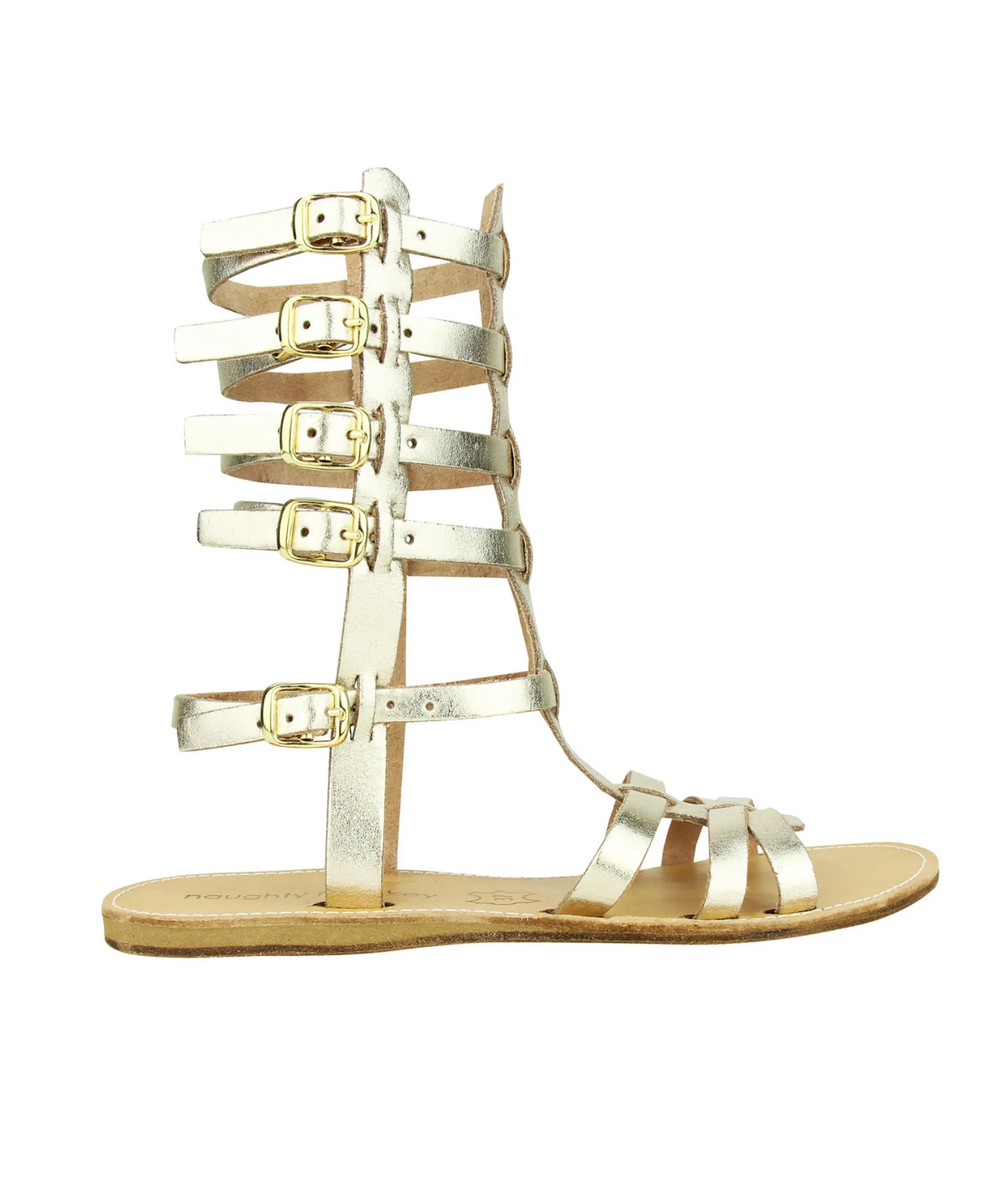 Parga Sandals in Gold