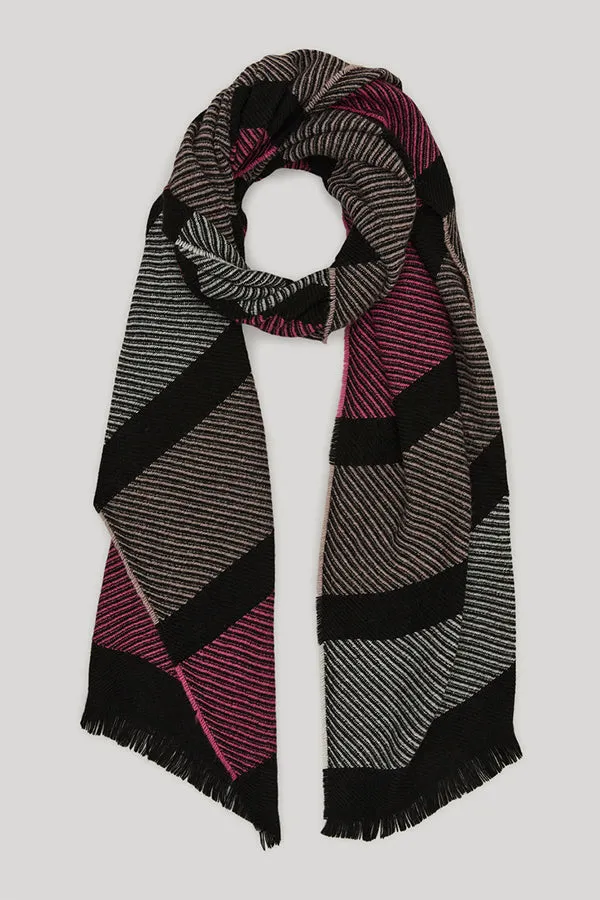 Persona (by Marina Rinaldi) SARA STRIPED ALPACA WOOL SCARF