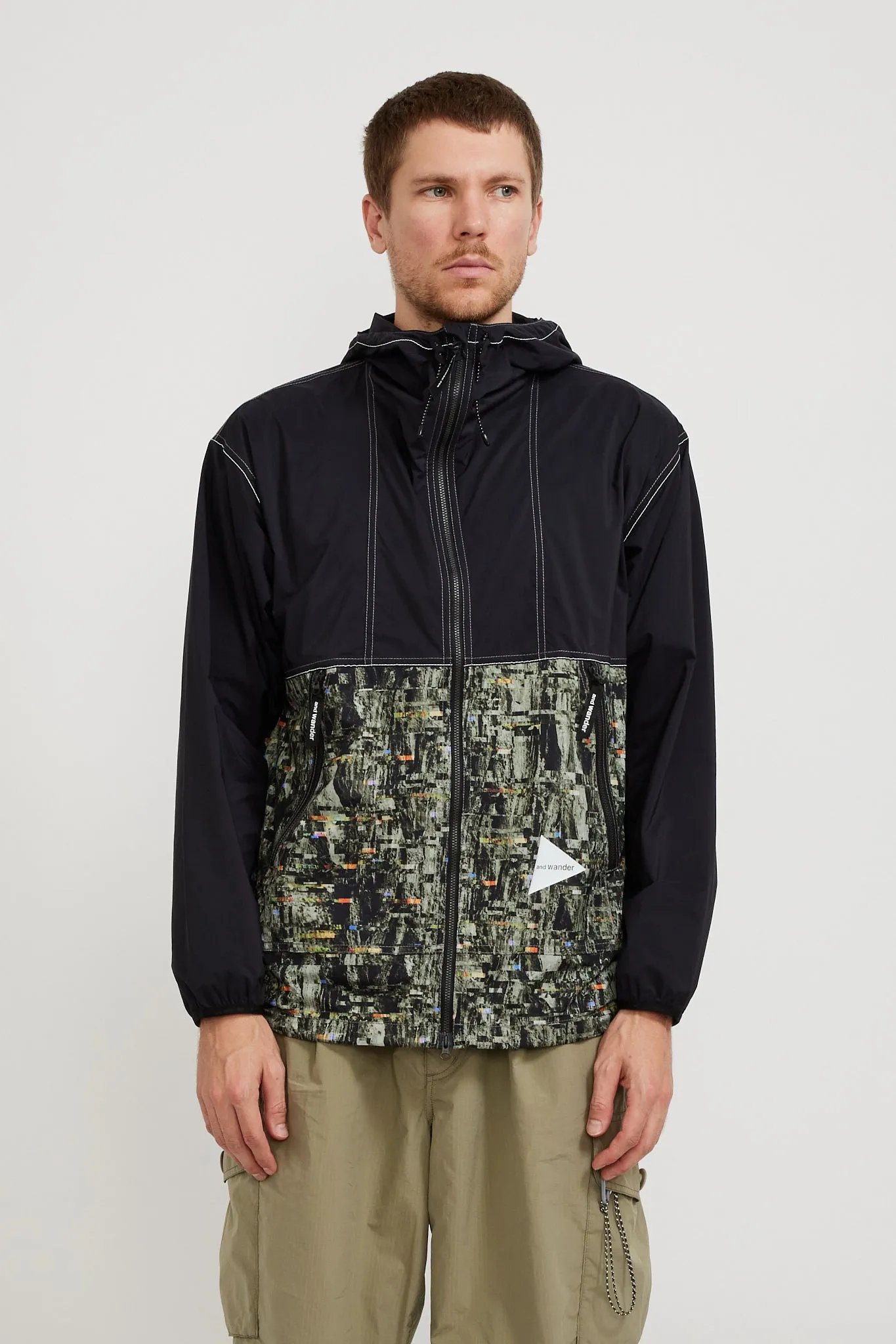 PERTEX Printed Wind Jacket Black