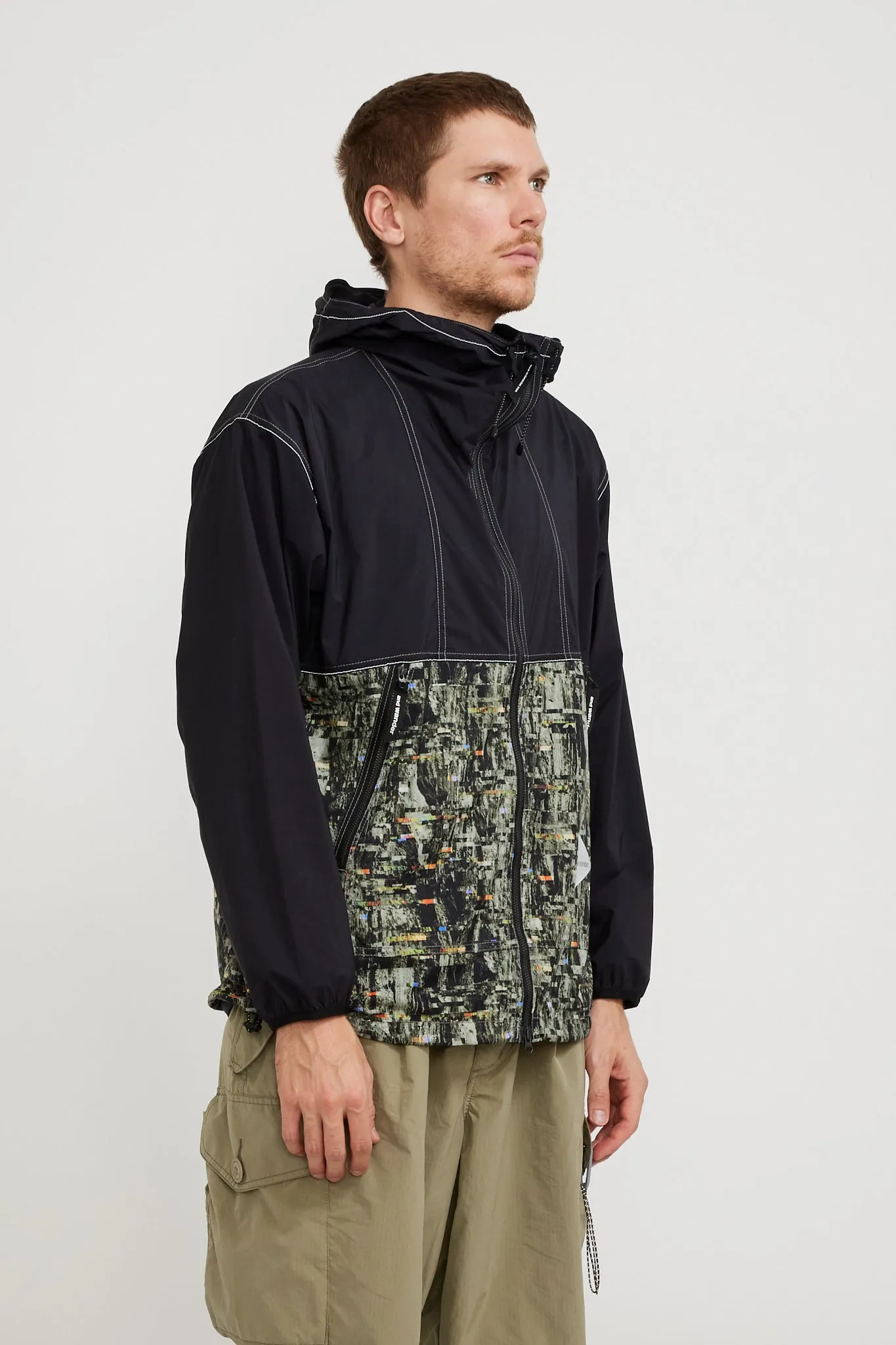 PERTEX Printed Wind Jacket Black