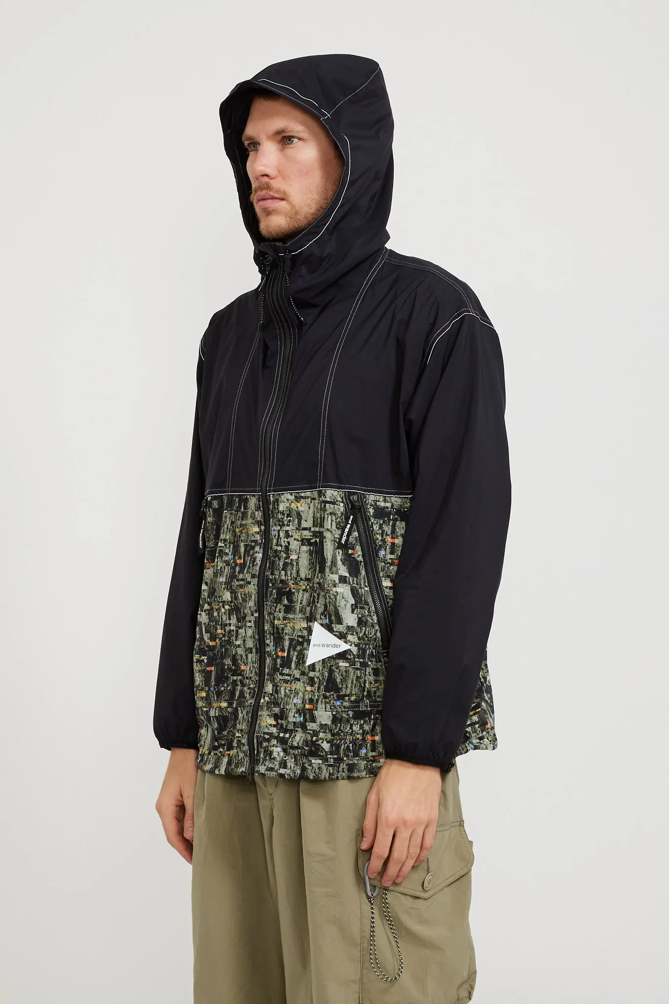 PERTEX Printed Wind Jacket Black