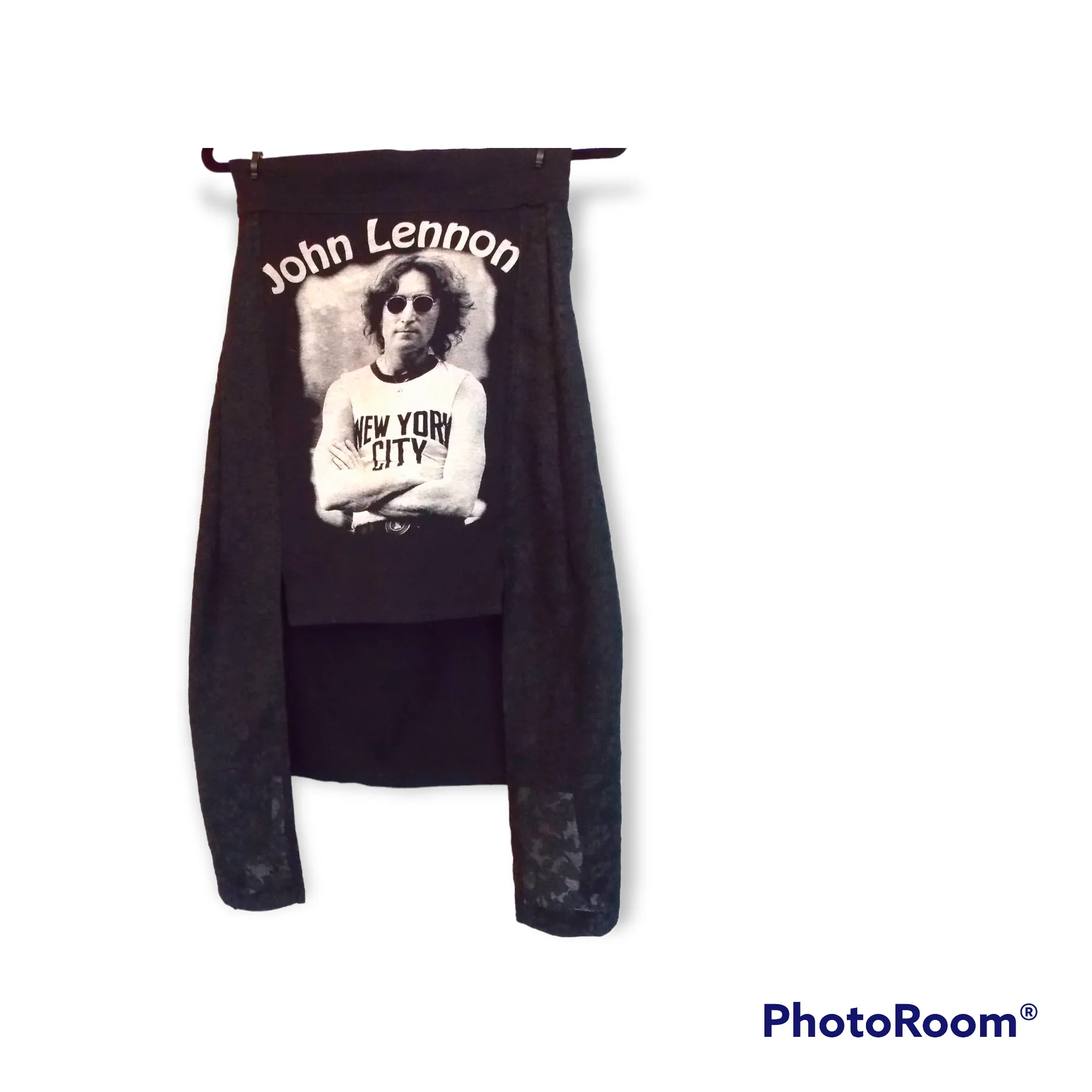 Pop-art John Lennon Star Wars high low skirt