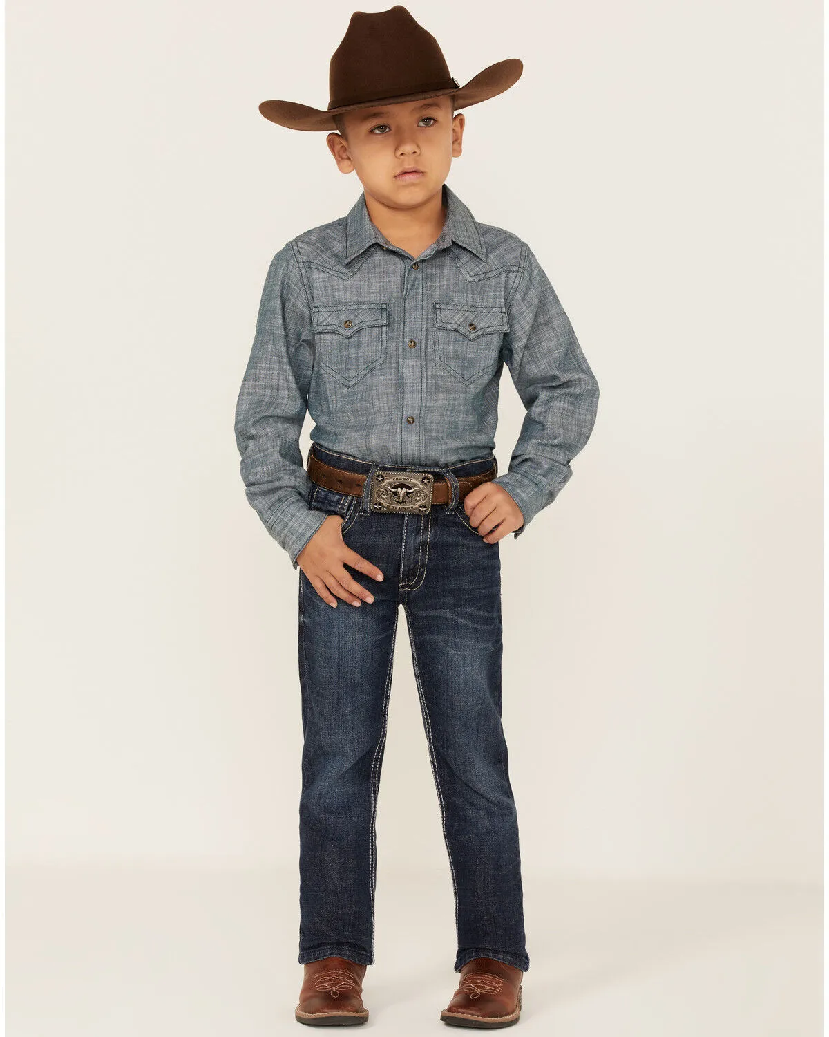 Product Name:  Cody James Boys' Maverick Dark Wash Stretch Straight Jeans