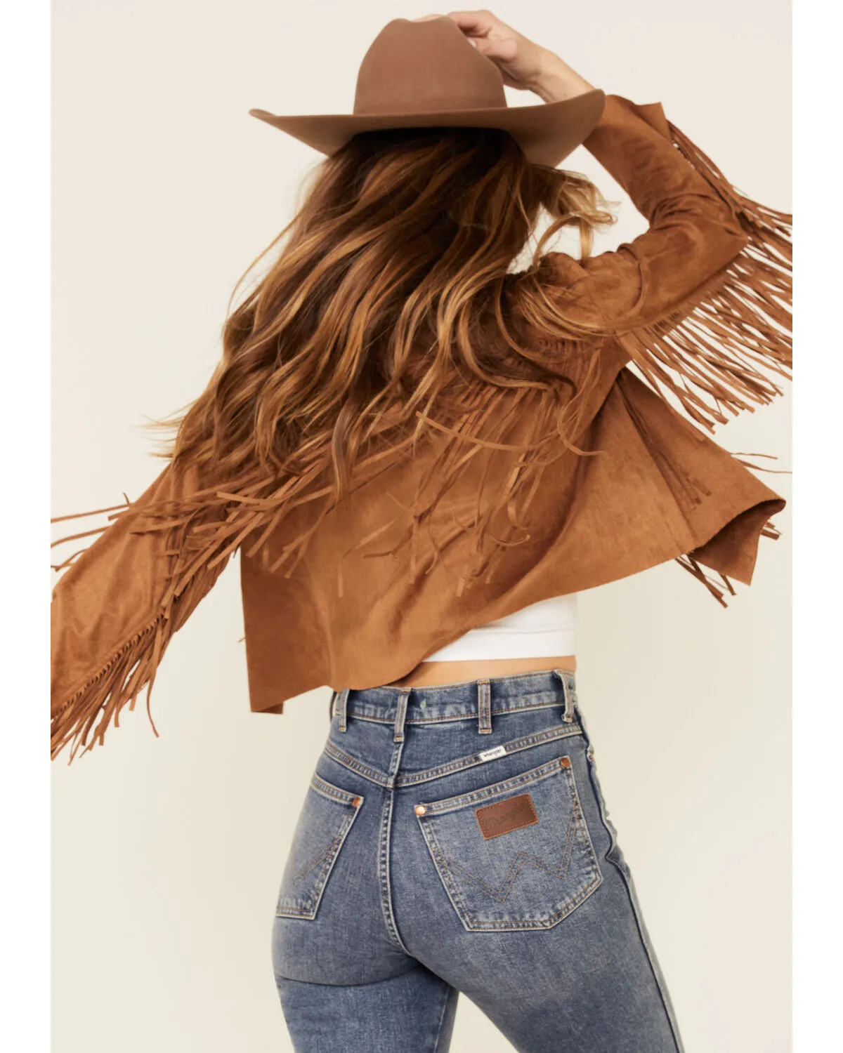 Product Name:  Vocal Women's Faux Suede Western Fringe Jacket