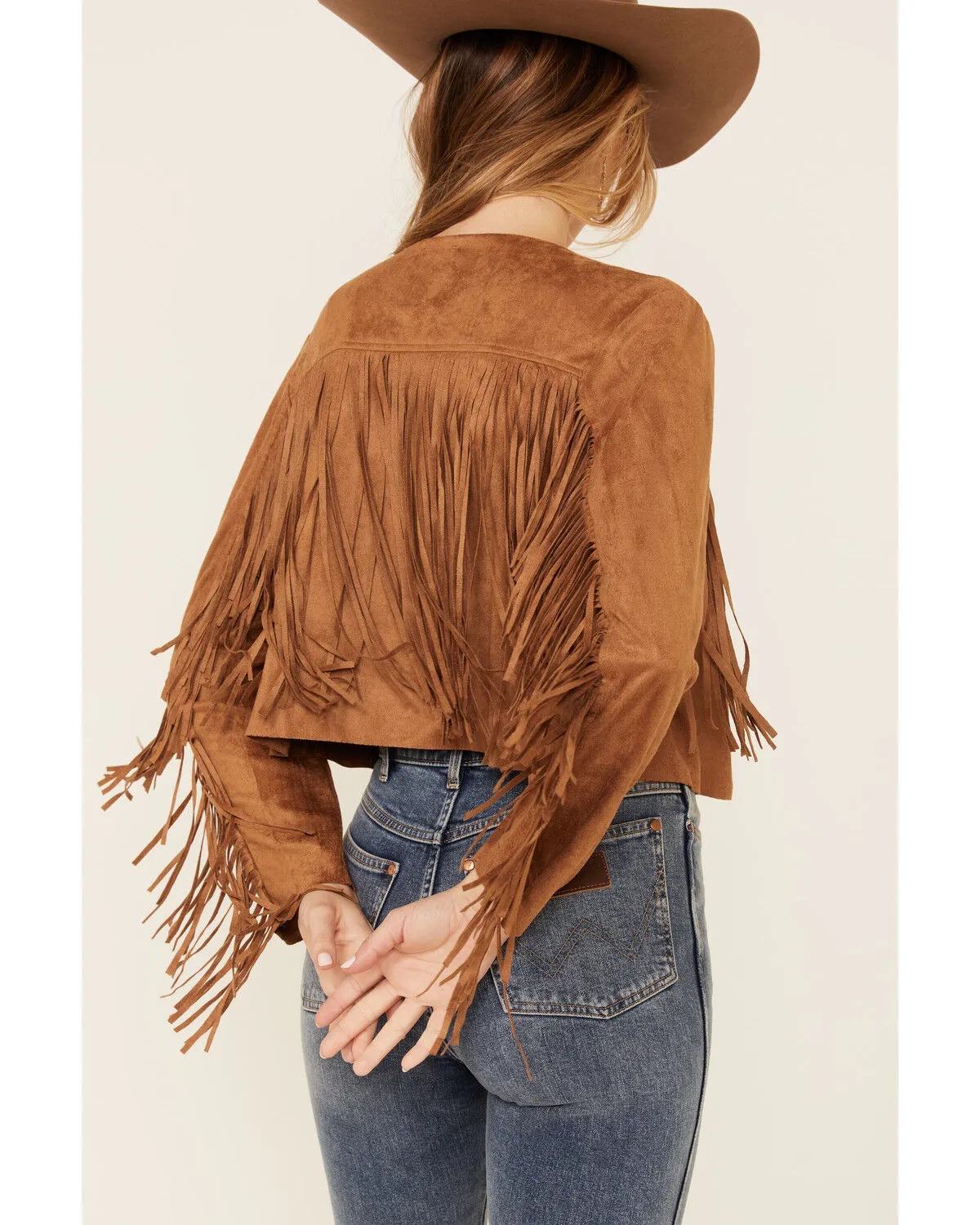 Product Name:  Vocal Women's Faux Suede Western Fringe Jacket