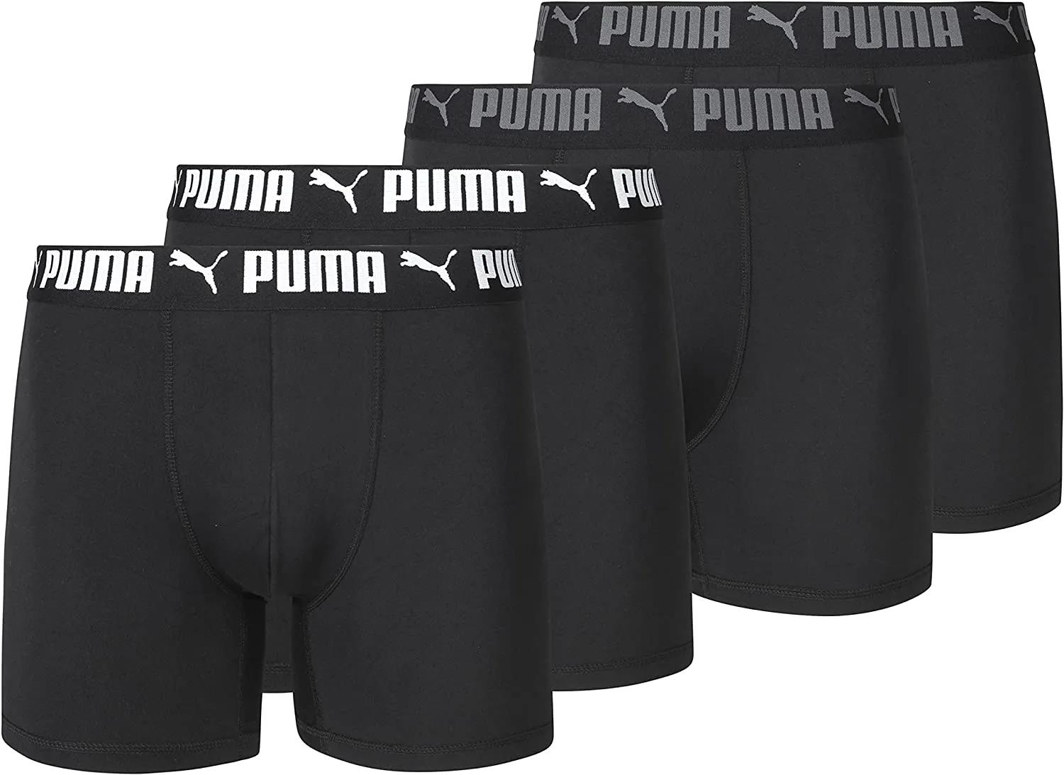 PUMA Men's 4-Pack Performance Boxer Briefs