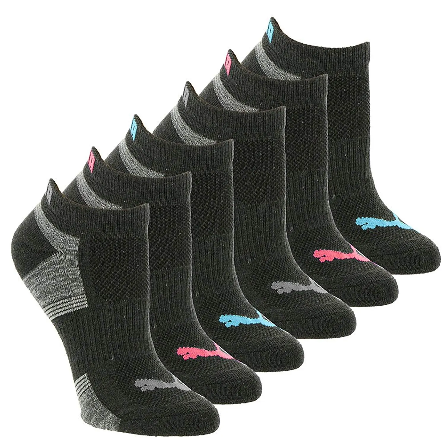 PUMA Women's P112110 Low Cut 6-Pack Socks