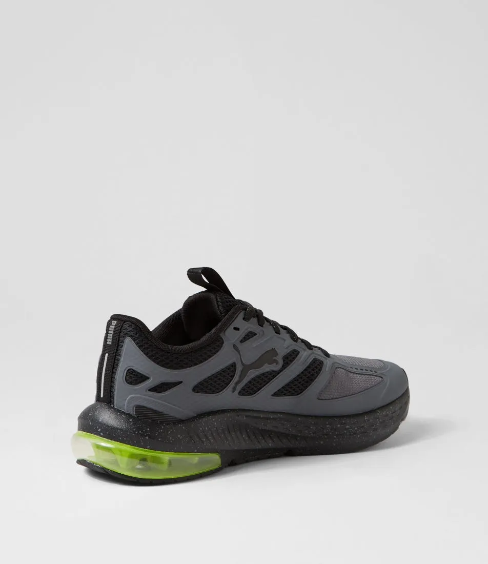 PUMA X Cell Lightspeed Black Dark Gray Mesh Sneakers