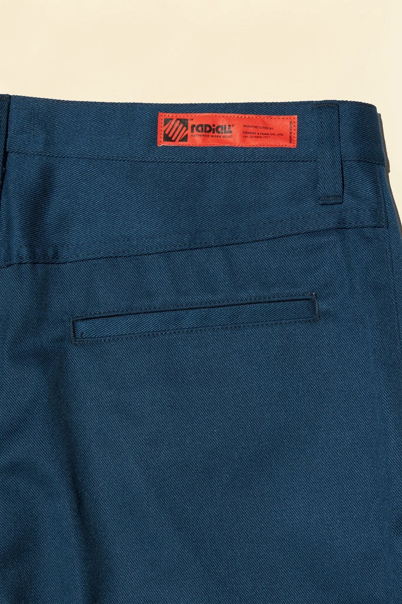 Radiall Motown Wide Tapered Fit Work Pants - Navy