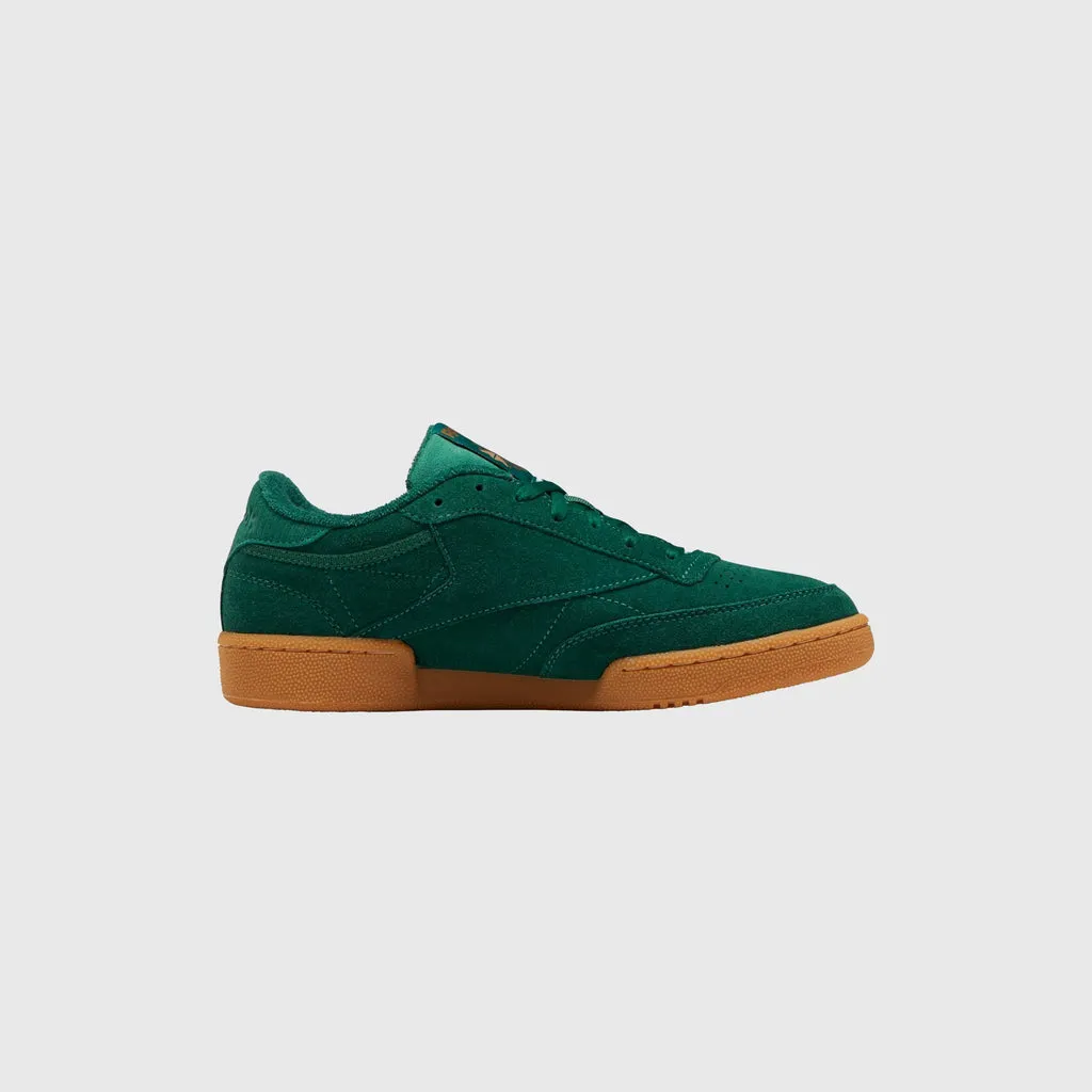 Reebok Club C 85 - Dark Green / Wild Brown / Reebok Rubber Gum