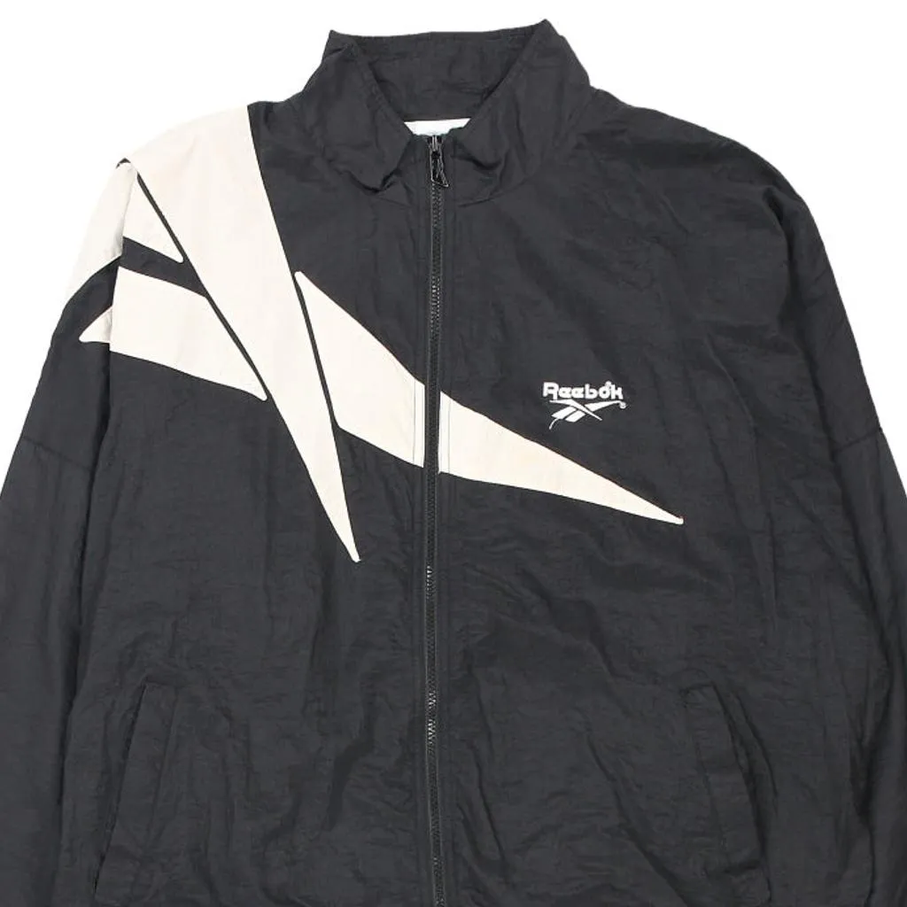 Reebok Jacket - Large Black Polyester Blend