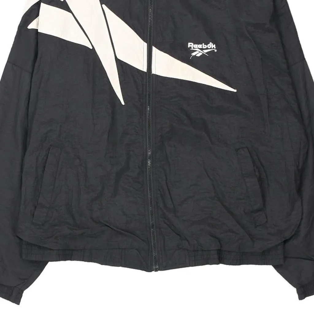 Reebok Jacket - Large Black Polyester Blend