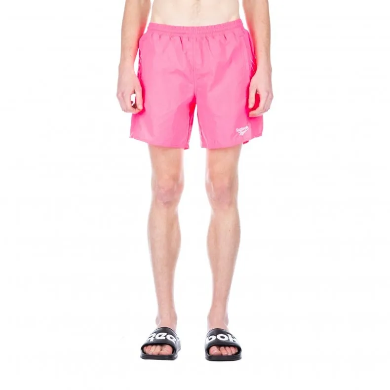 Reebok Retro Woven Shorts (Acid Pink)