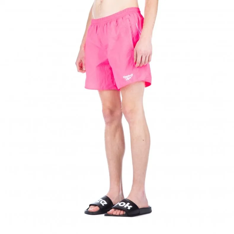 Reebok Retro Woven Shorts (Acid Pink)