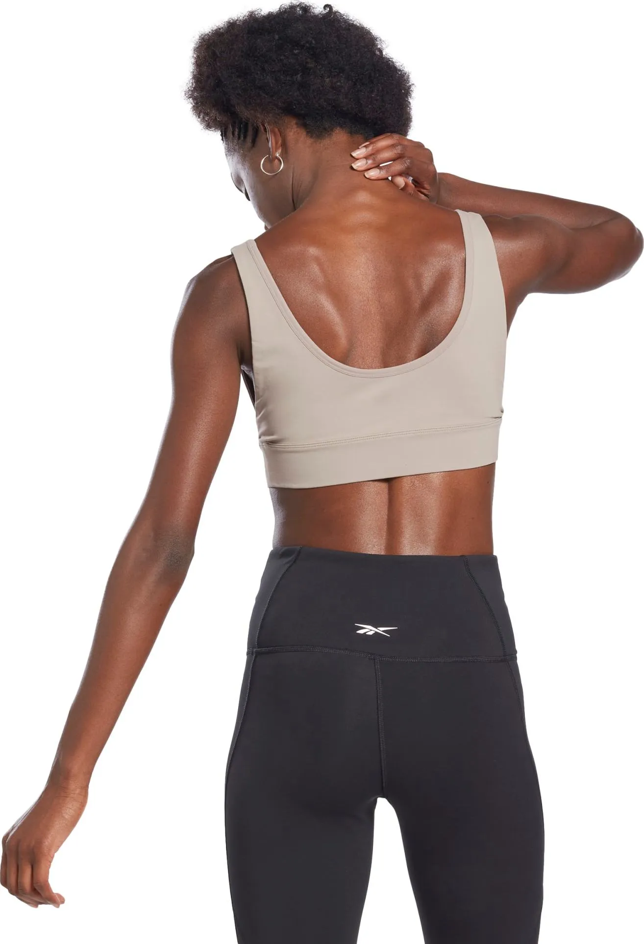 Reebok Women's Studio Reebok Stripped Minimalist Bra Boulder Grey | Buy Reebok Women's Studio Reebok Stripped Minimali