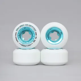 Ricta 53mm 99A Nyjah Chrome Core Slim Skateboard Wheels White / Teal