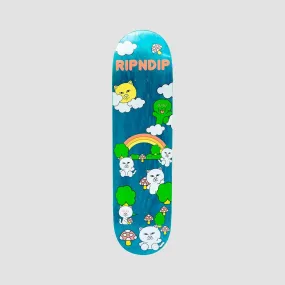 Ripndip Buddy System Skateboard Deck Blue - 8.25