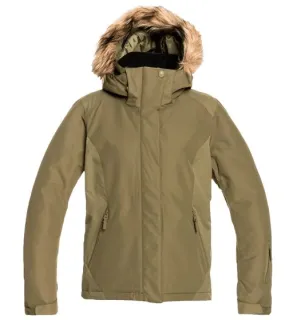 ROXY Jet Ski Chaqueta de nieve para mujer, chaqueta de invierno aislada con Dry and WarmFlight ERJTJ03320 GPZ0 verde caqui