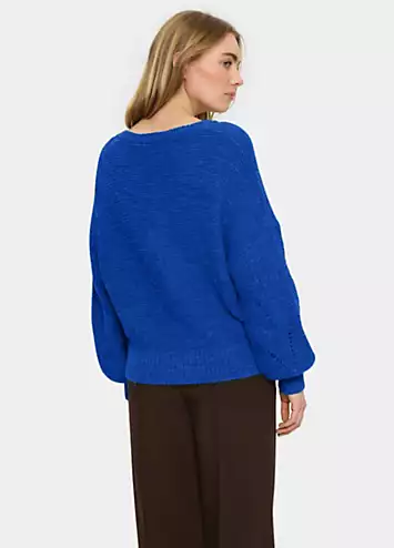 Saint Tropez Felia V-Neck Relaxed Fit Pullover | Grattan