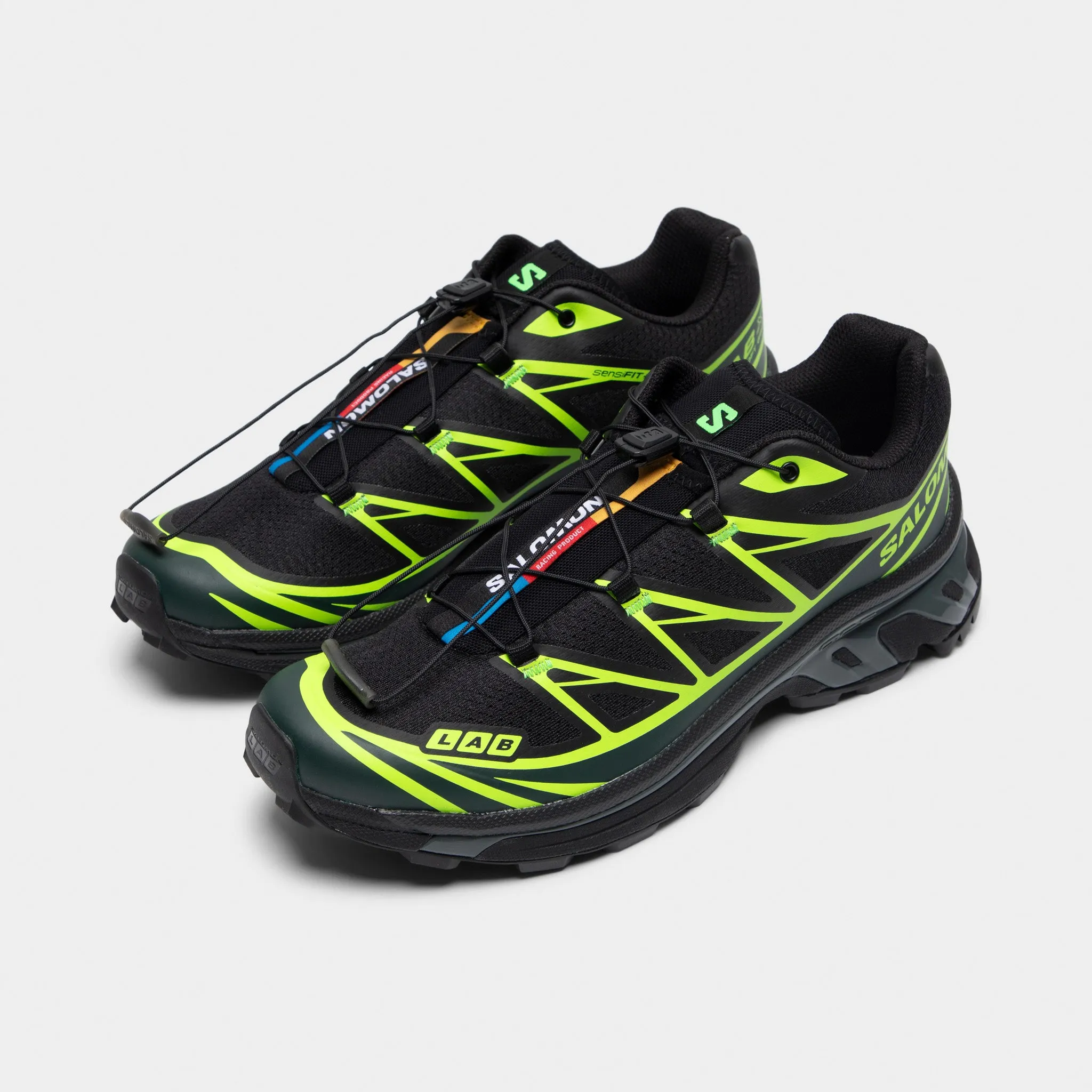 Salomon XT-6 Black / Ponderosa Green - Green Gecko