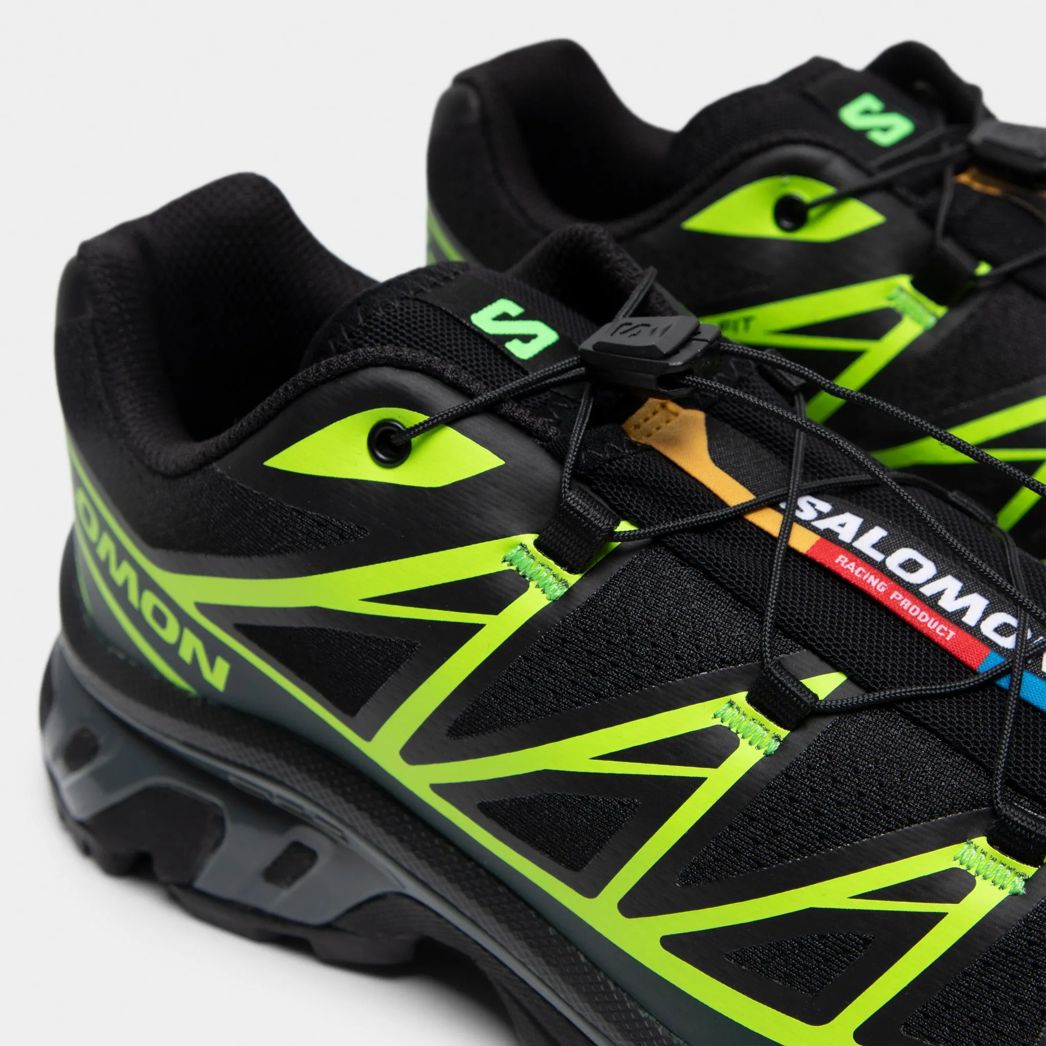 Salomon XT-6 Black / Ponderosa Green - Green Gecko