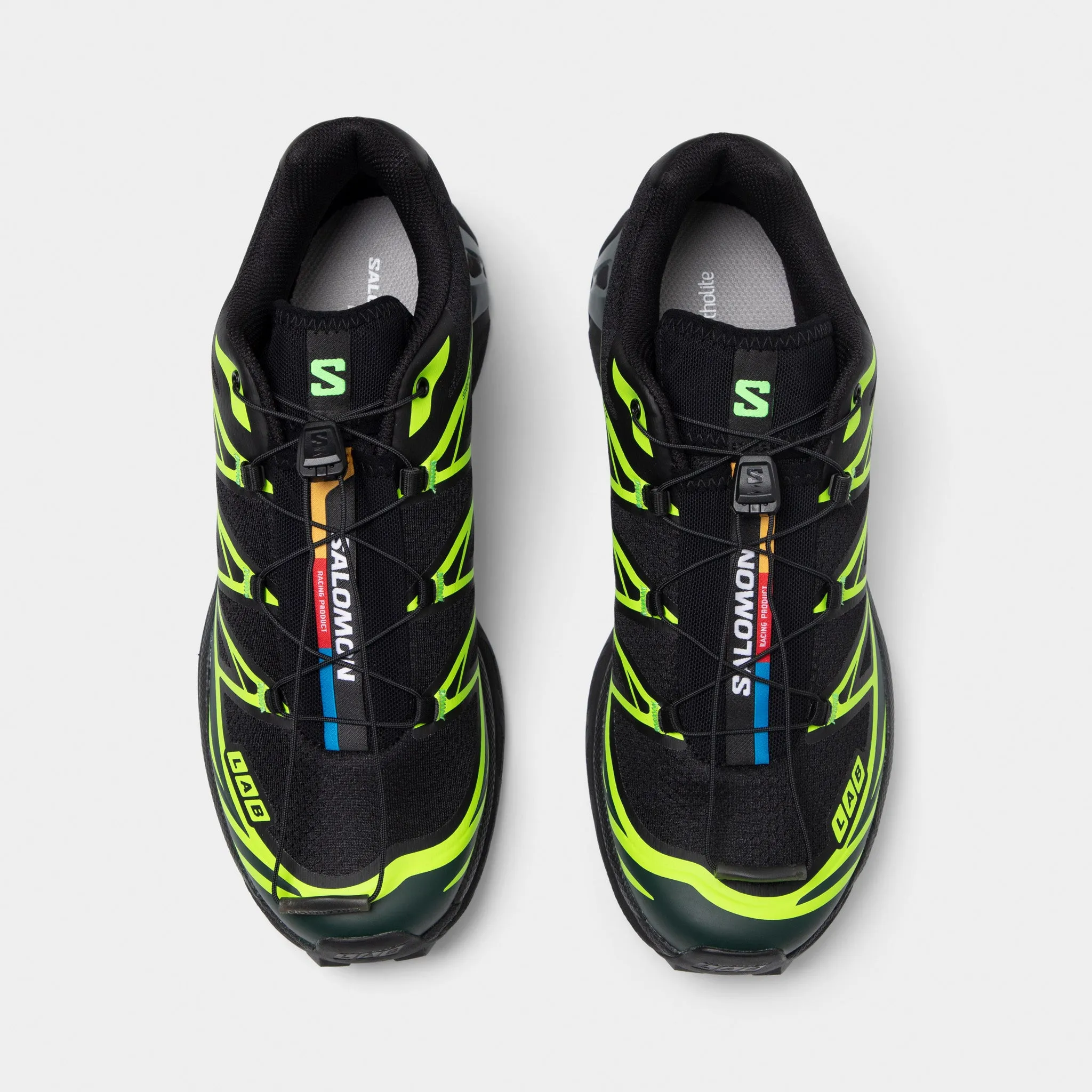 Salomon XT-6 Black / Ponderosa Green - Green Gecko