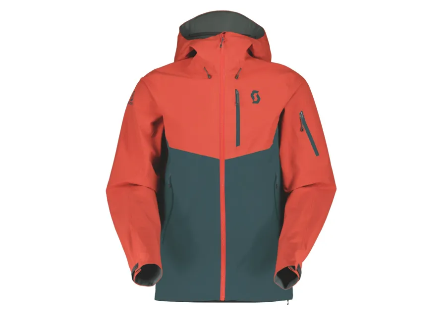 Scott Jacket M's Explorair 3L Magma Red/Aruba Green