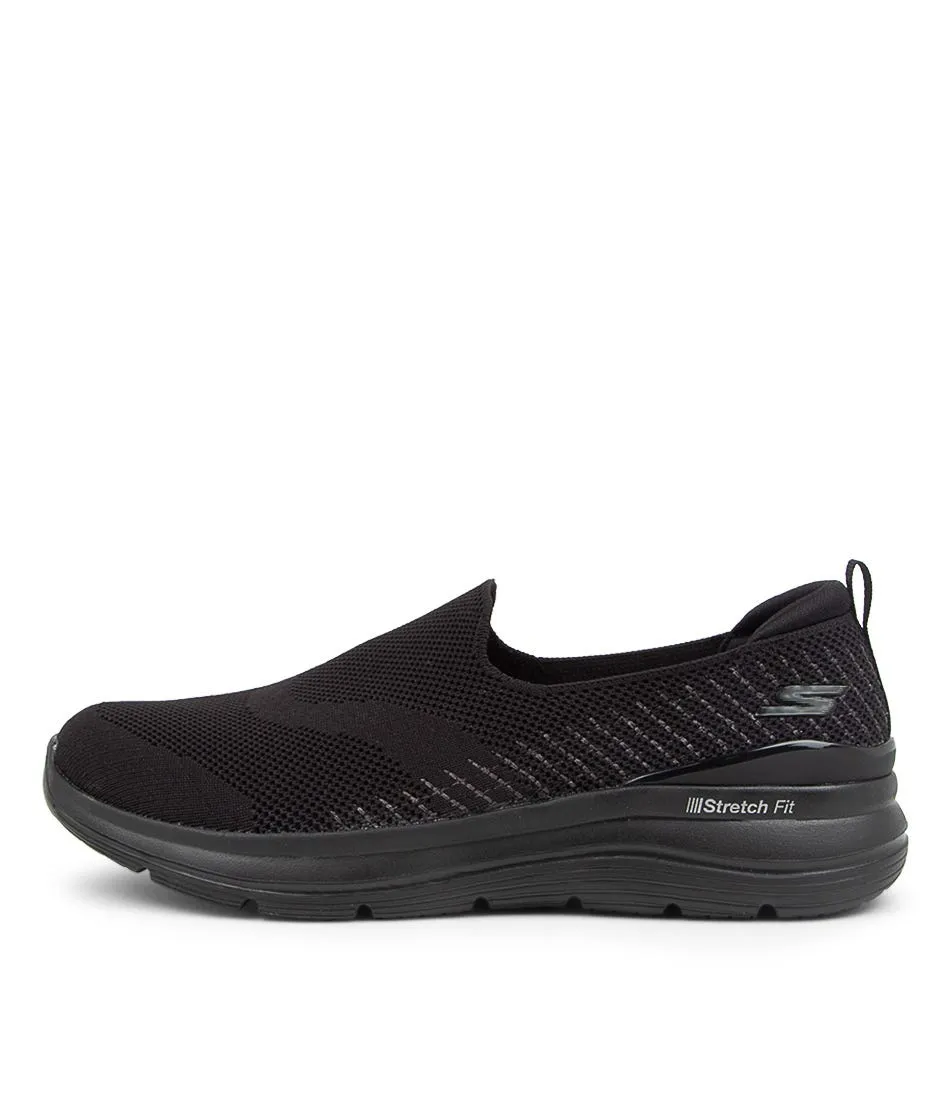 SKECHERS Go Walk Stretch Fit Black Black Sneakers