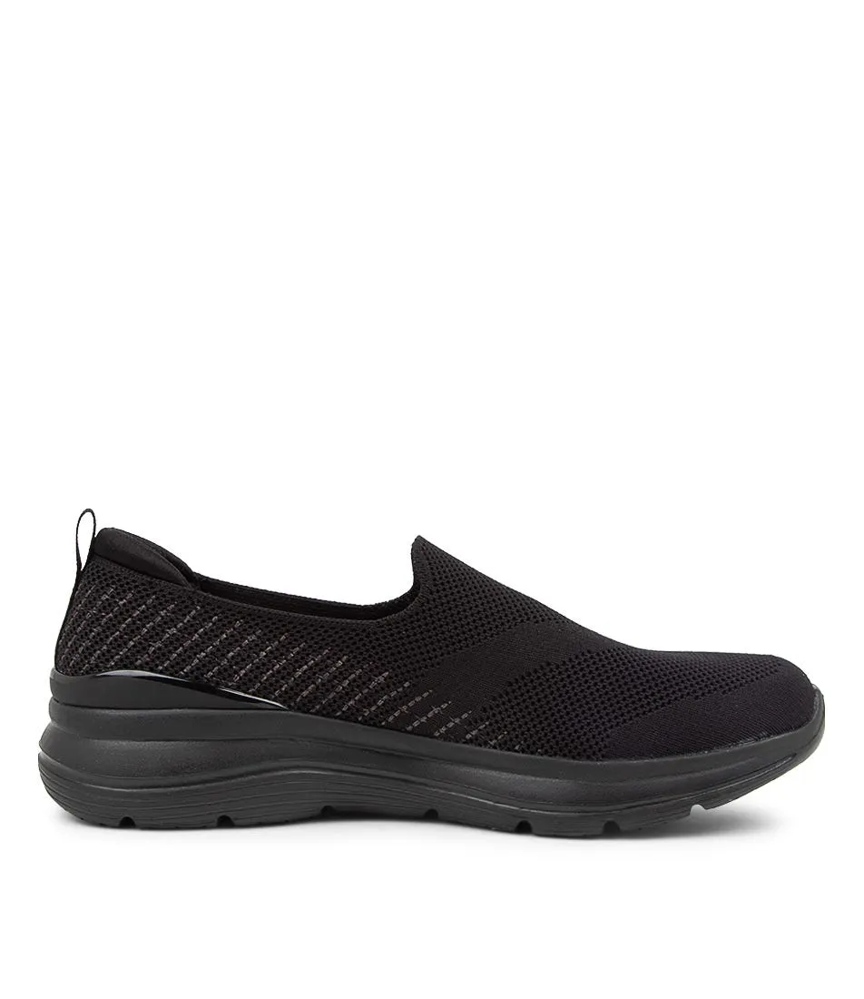 SKECHERS Go Walk Stretch Fit Black Black Sneakers