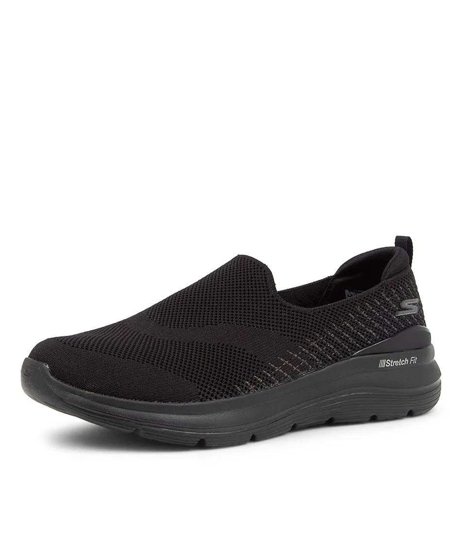 SKECHERS Go Walk Stretch Fit Black Black Sneakers