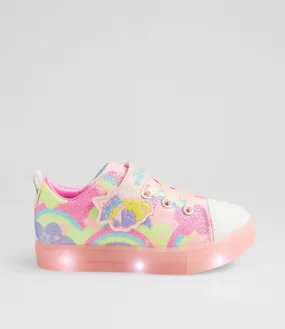 SKECHERS Twinkle Sparks Ice 2 Tot Coral Multi Sneakers