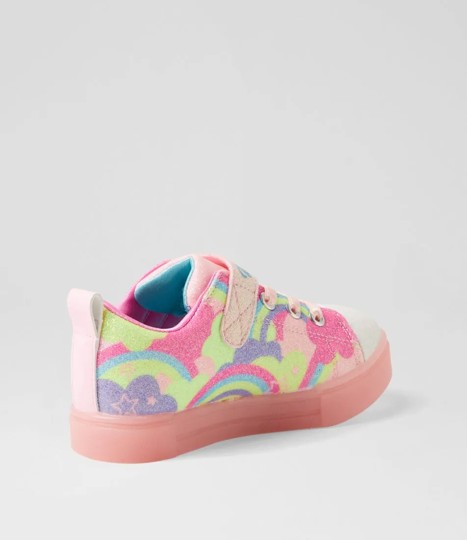 SKECHERS Twinkle Sparks Ice 2 Tot Coral Multi Sneakers