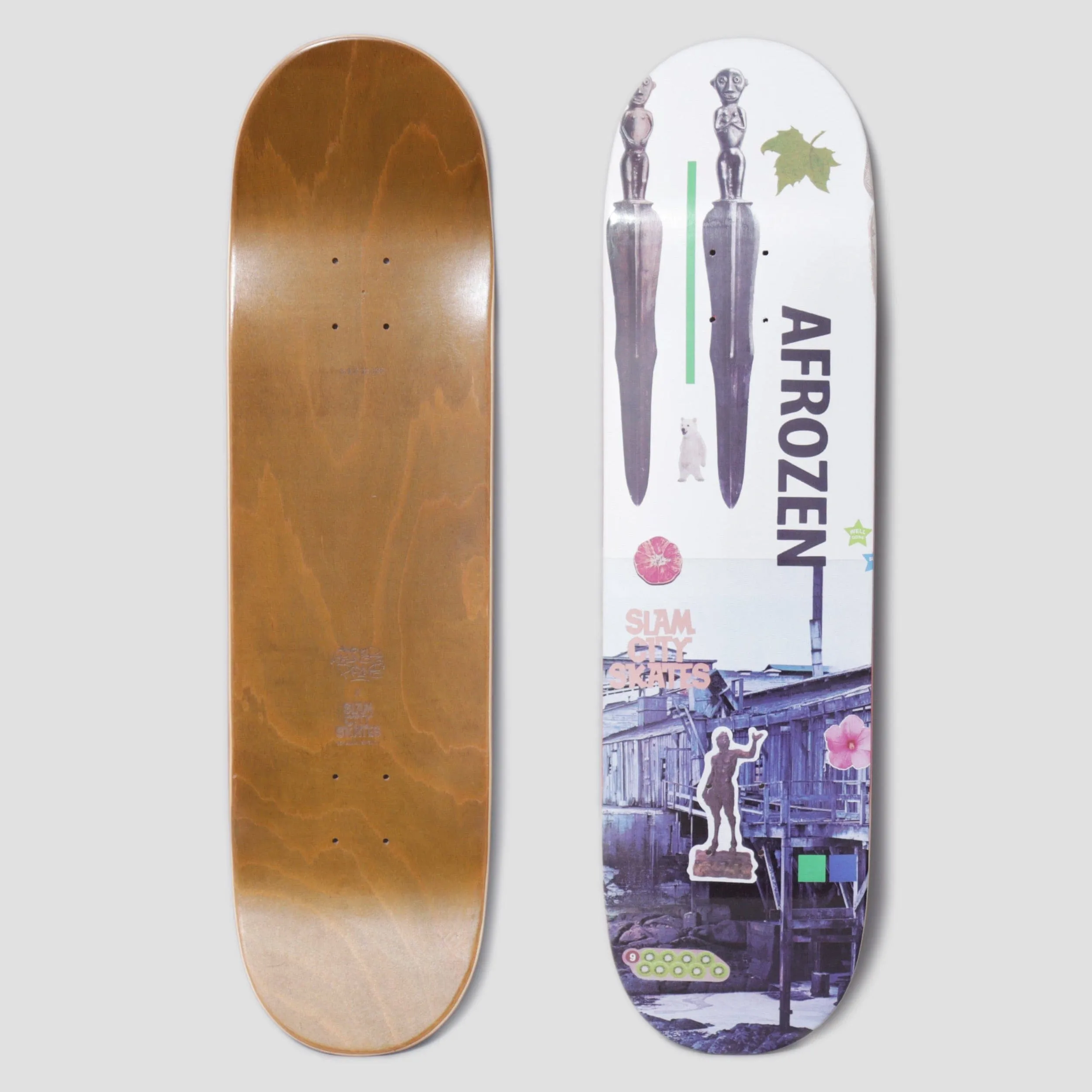 Slam City Skates X Oliver Payne 8.5 Afrozen Skateboard Deck