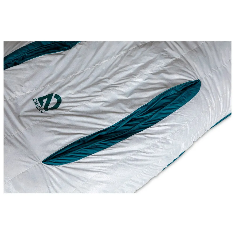 Sleeping bag Nemo ---Kayu Womens 15 Reg Aluminium Lagoon