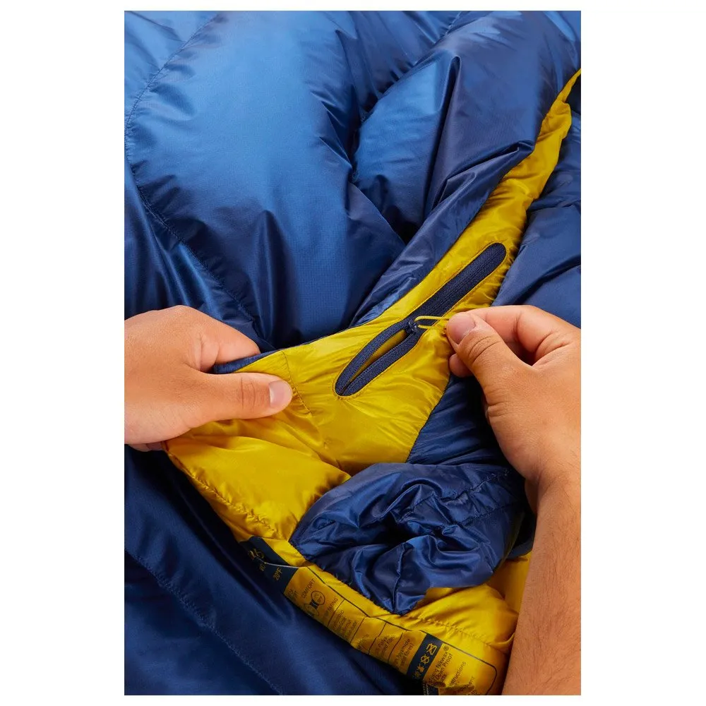 Sleeping bag RAB ---Neutrino 400 Long Left Nighfall Blue