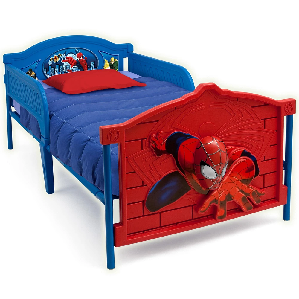 Spider Man Plastic 3D Twin Bed