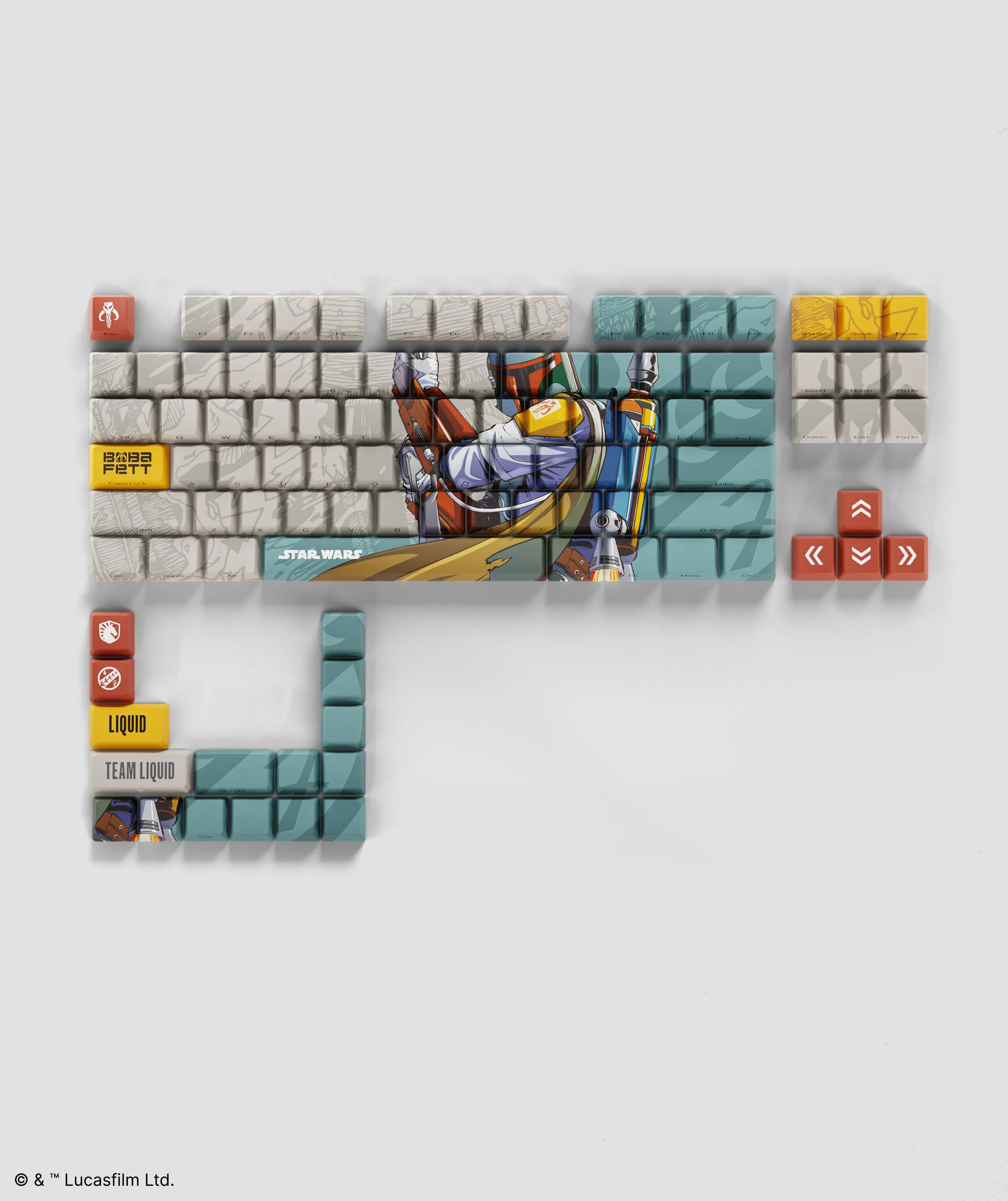 STAR WARS BOBA FETT KEYCAP SET