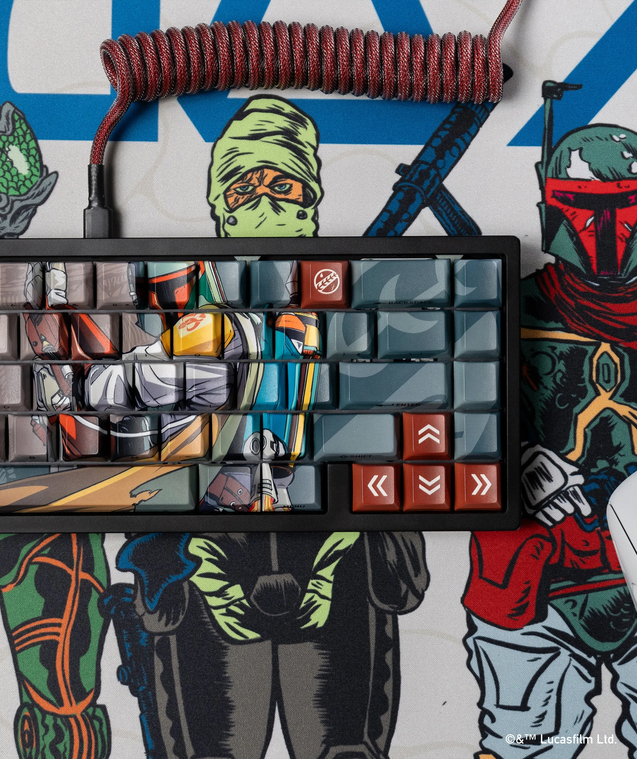 STAR WARS BOBA FETT KEYCAP SET