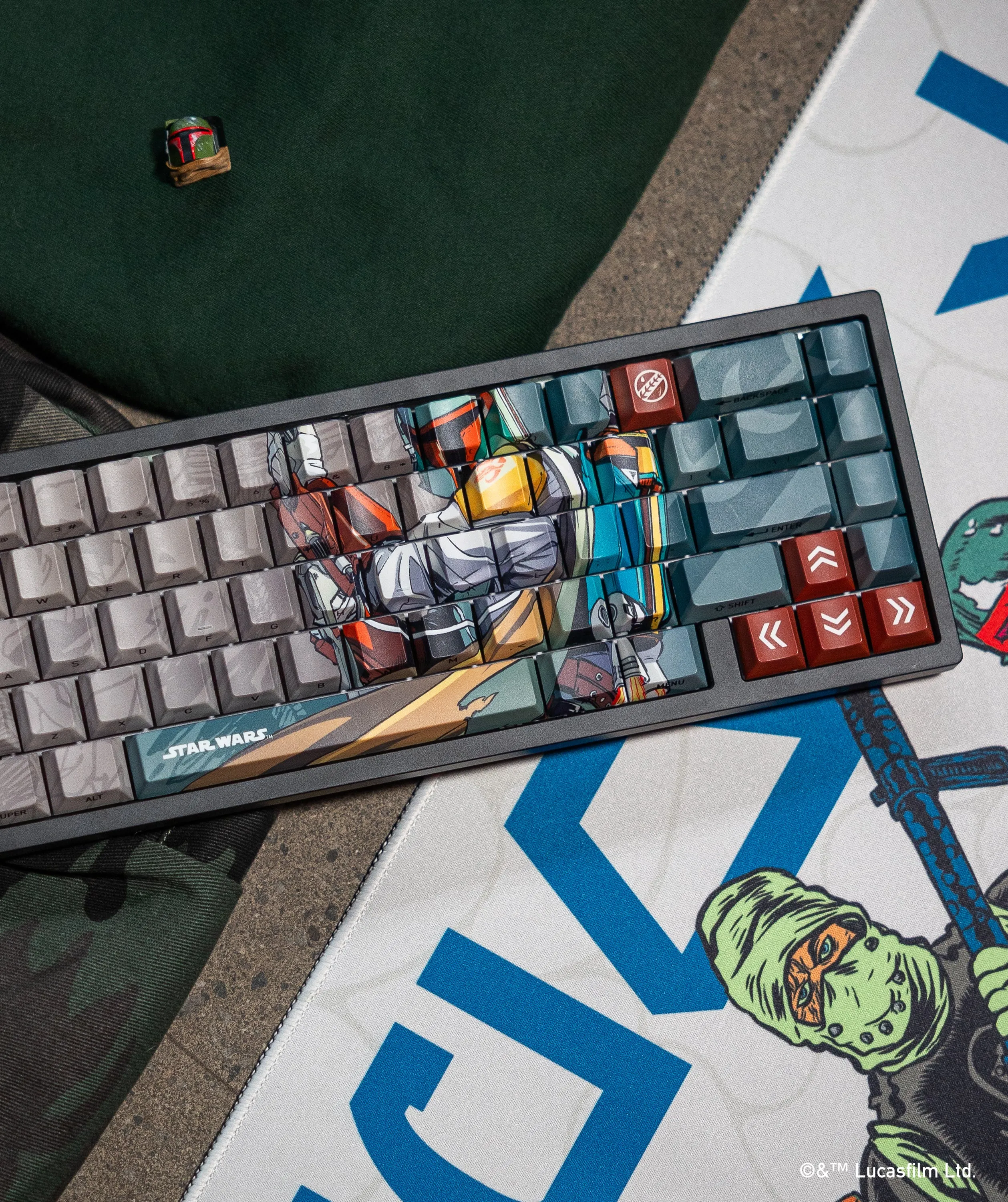 STAR WARS BOBA FETT KEYCAP SET