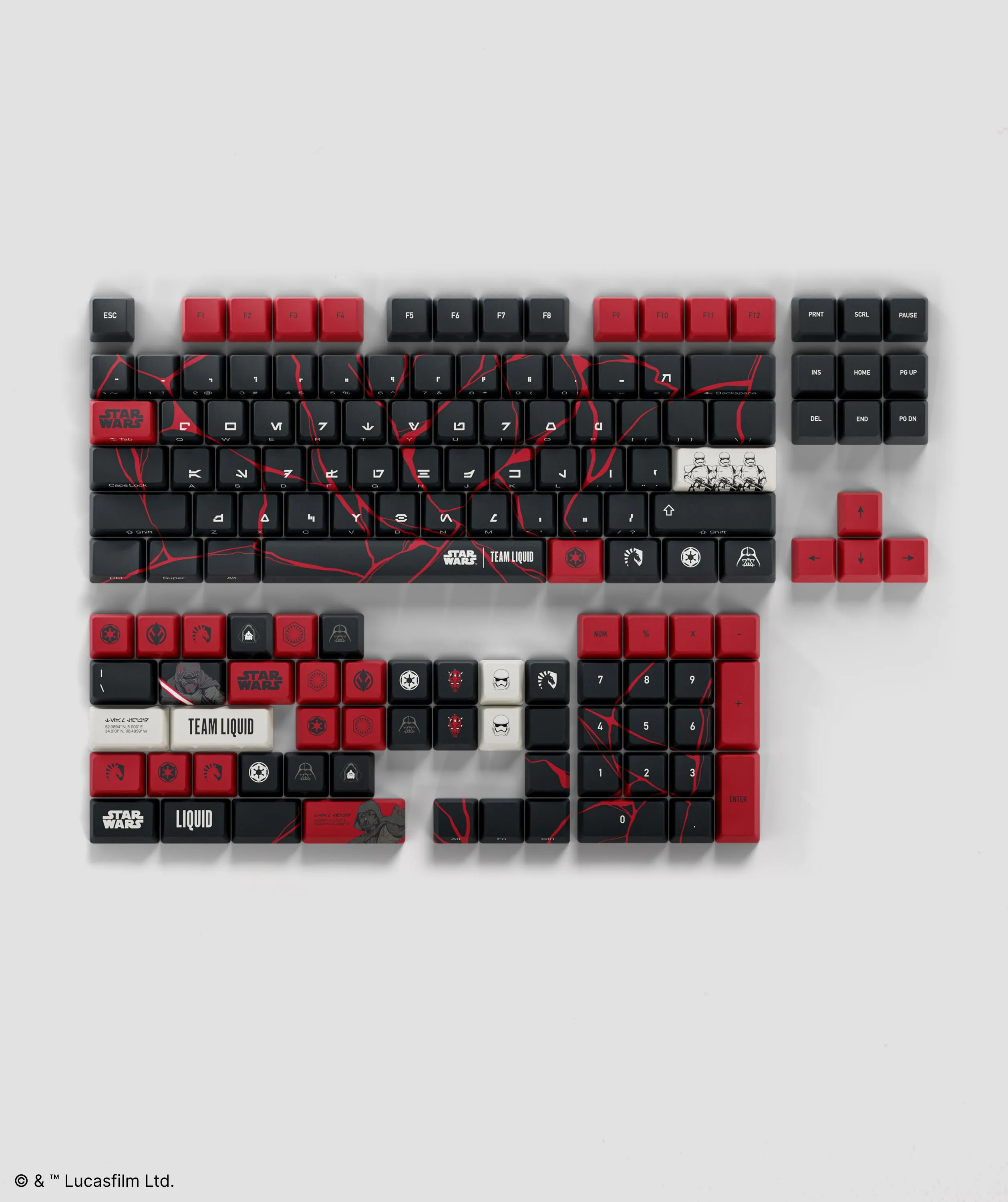 STAR WARS DARK SIDE KEYCAP SET