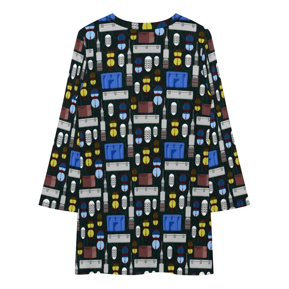 Star Wars Droids Long Sleeve Patchwork T-shirt Dress